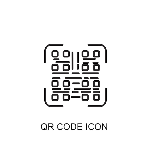 Qr-code vector icoon icoon