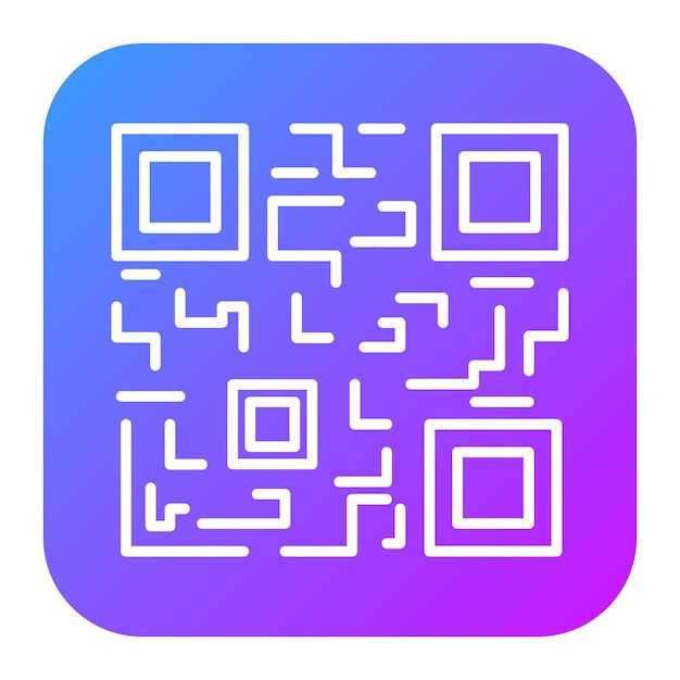 Векторная иллюстрация QR-кода