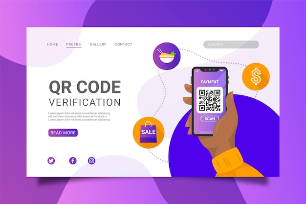 Vector qr code verification