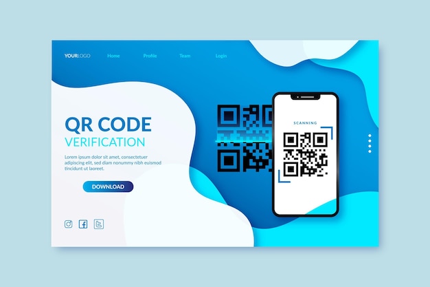 Vettore verifica del codice qr