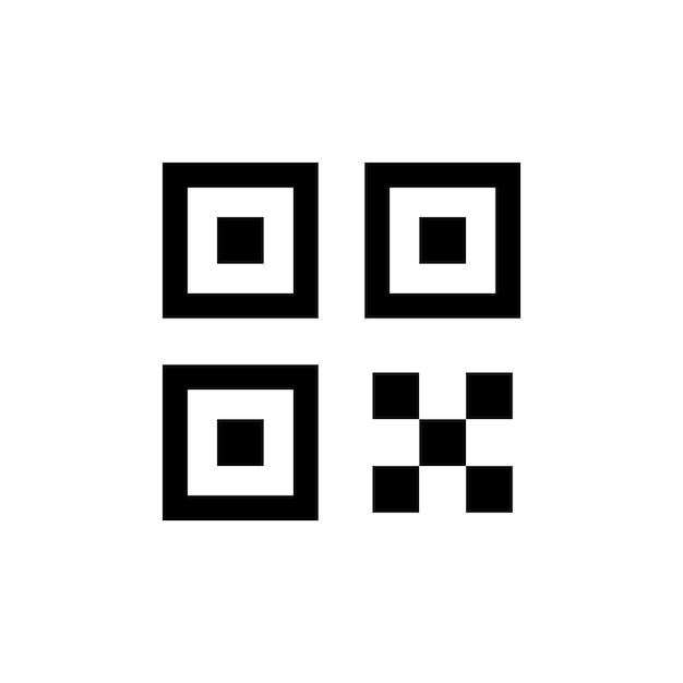 Qr-codepictogram Qr-code scanpictogram