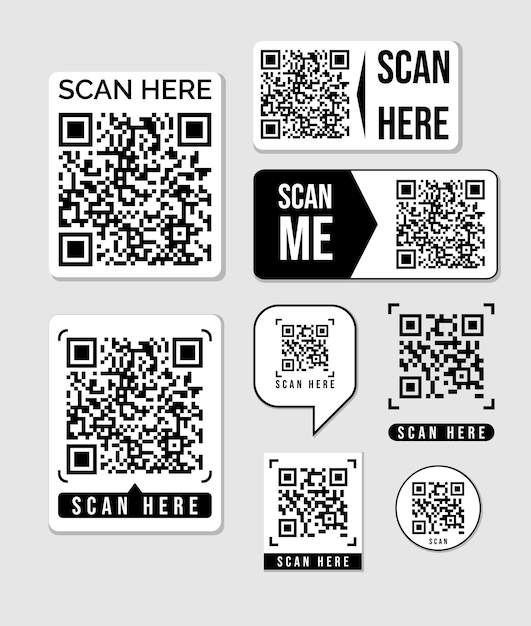 Vector qr-codetags