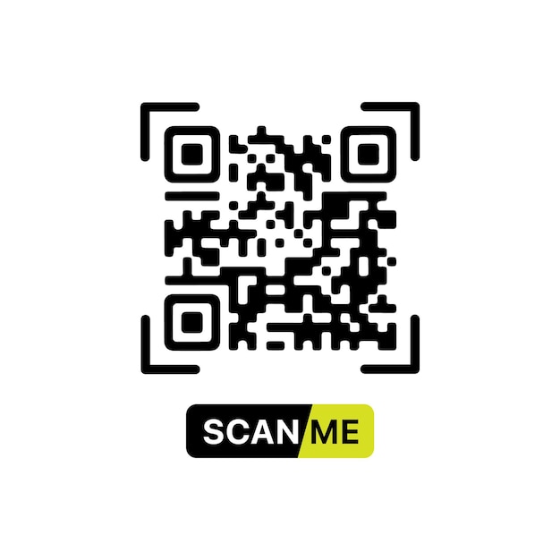 qr cord vector design