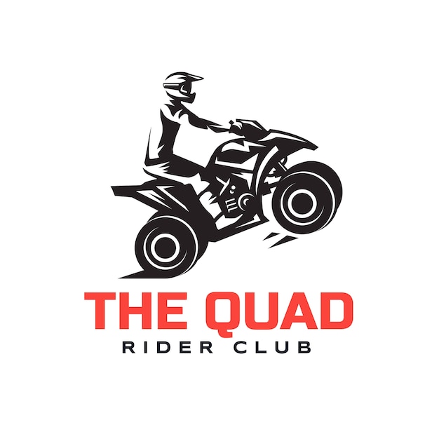 Quad logo sjabloonontwerp
