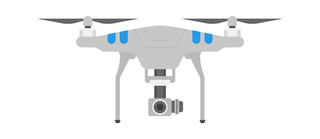 Quadrocopter drone-technologieën Vectorillustratie
