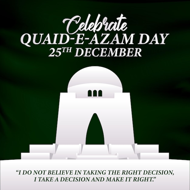 Quaid e Azam-dag, 25 december, oprichter van Pakistan met mazar e quaid