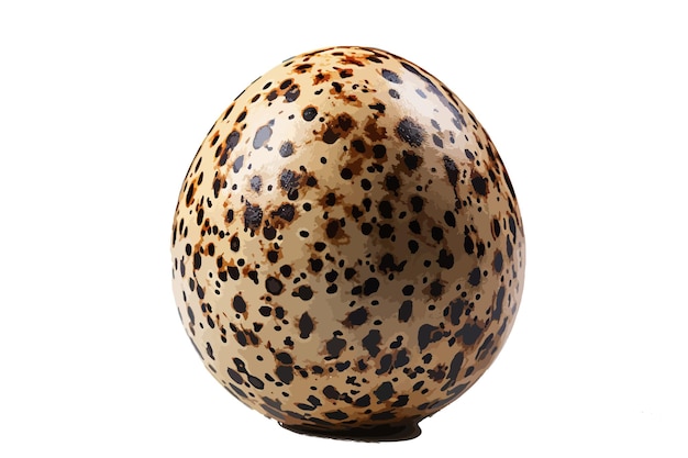 Vector quail egg on a white background