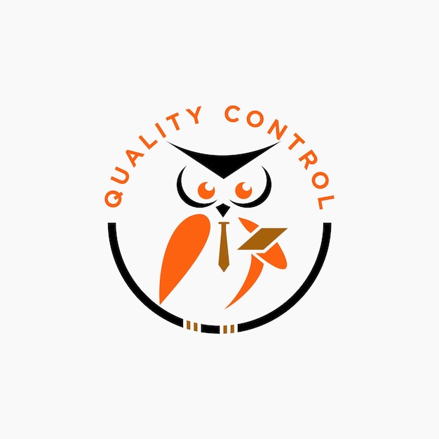 quality control logo vector illustration