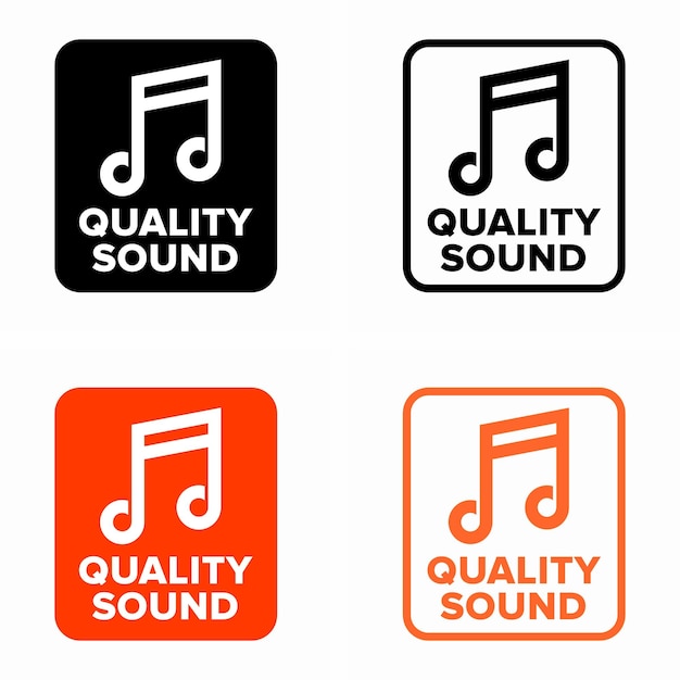 Quality sound smart audio technology information sign