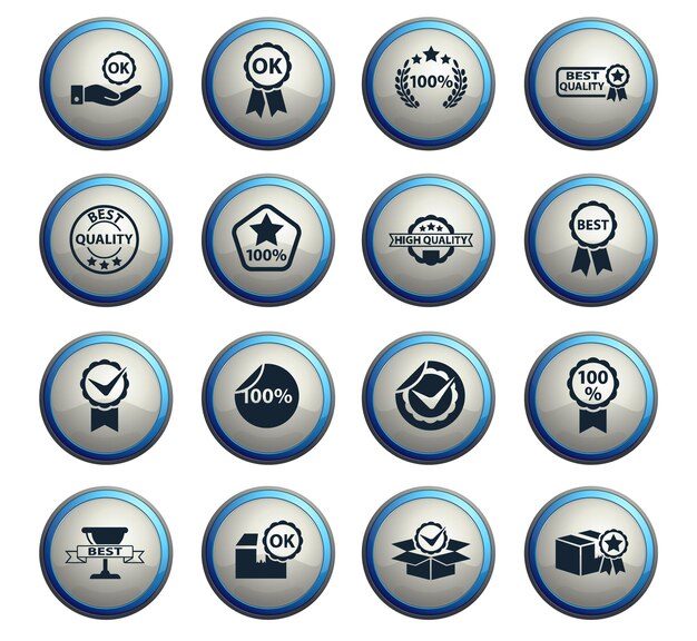 Quality web icons for user interface design