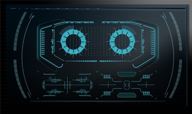 Vector quantum computer, large data processing, database concept.cpu isometric banner. central computer processors cpu concept.digital chip futuristic microchip processor with lights on the blue background.