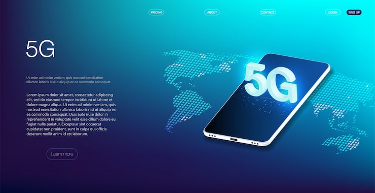 Vector quantum computer, large data processing, database concept.cpu isometric banner. central computer processors cpu concept.digital chip futuristic microchip processor with lights on the blue background.