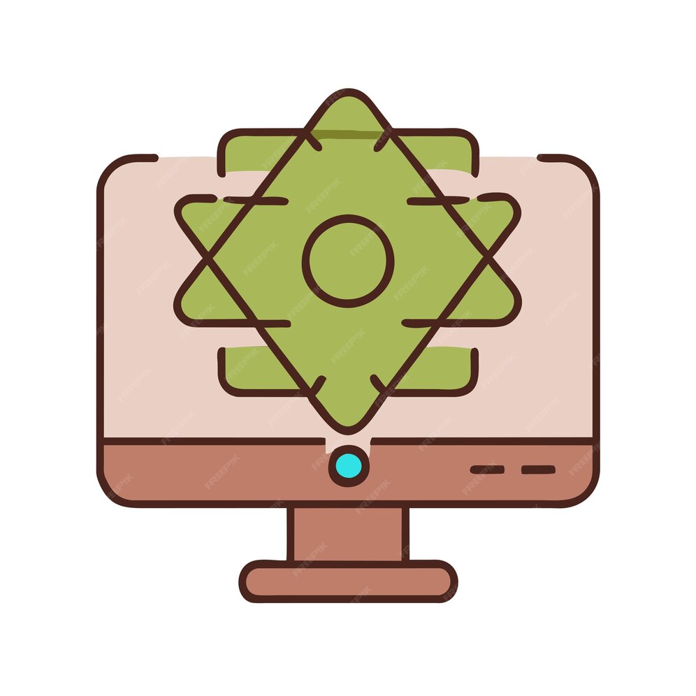 Premium Vector | Quantum computer programming vector graphics ...