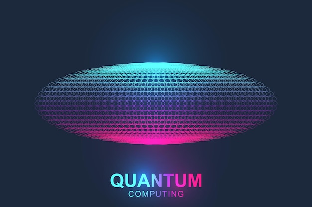 Quantum computer technology concept.