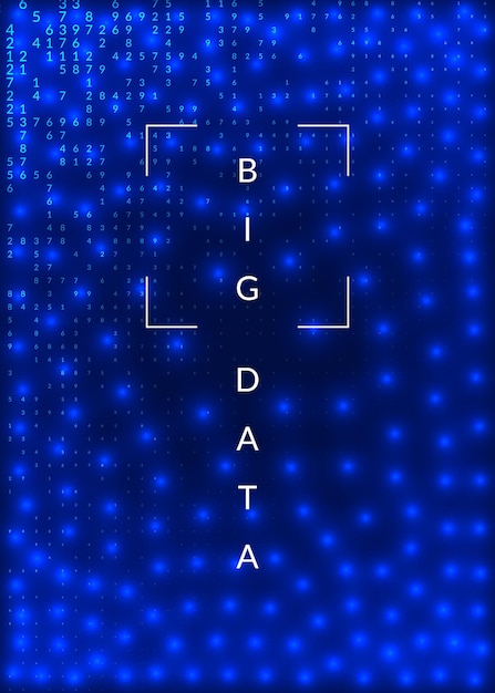 Vector quantum computing background technology for big data visualiza