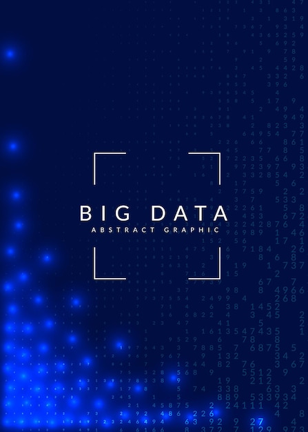 Vettore sfondo del calcolo quantistico tecnologia per la visualizzazione di big data