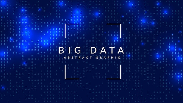 Vettore sfondo del calcolo quantistico tecnologia per la visualizzazione di big data