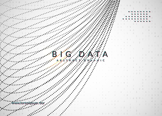 Sfondo del calcolo quantistico tecnologia per la visualizzazione di big data