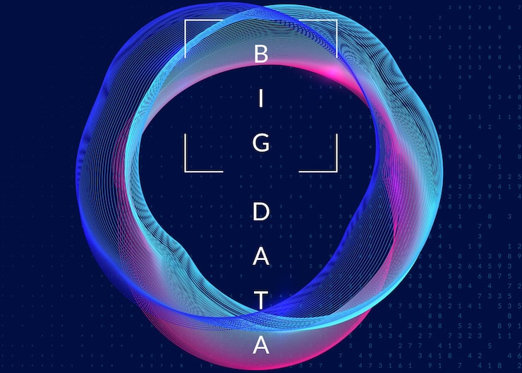 Vector quantum computing background. technology for big data, visualization, artificial intelligence and deep learning. design template for intelligence concept. abstract quantum computing backdrop.