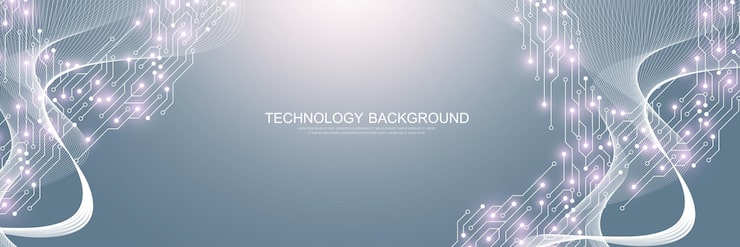 Vector quantum computing concept motherboard computer generated abstract background deep learning artificial intelligence big data algorithms visualization vector illustration