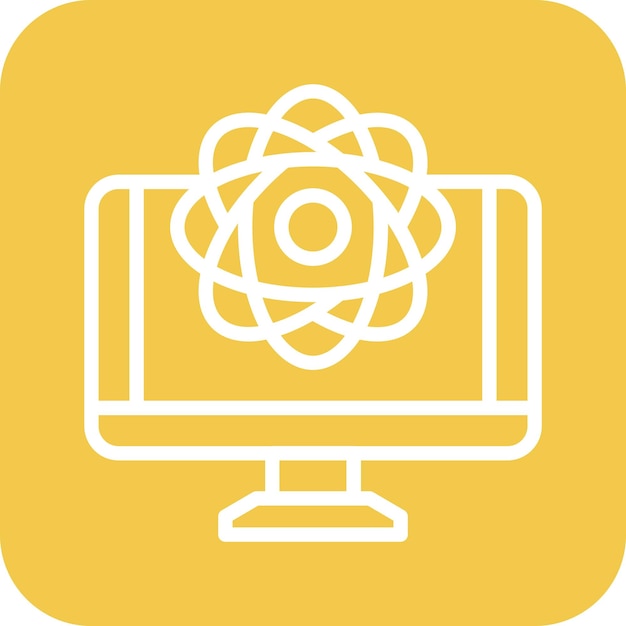 Quantum Computing vector icoontje illustratie van Computer en Hardware icoonset