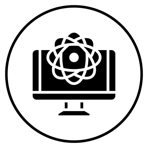 Quantum Computing vector icoontje illustratie van Computer en Hardware icoonset