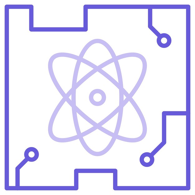 Quantum Computing Vector Illustration