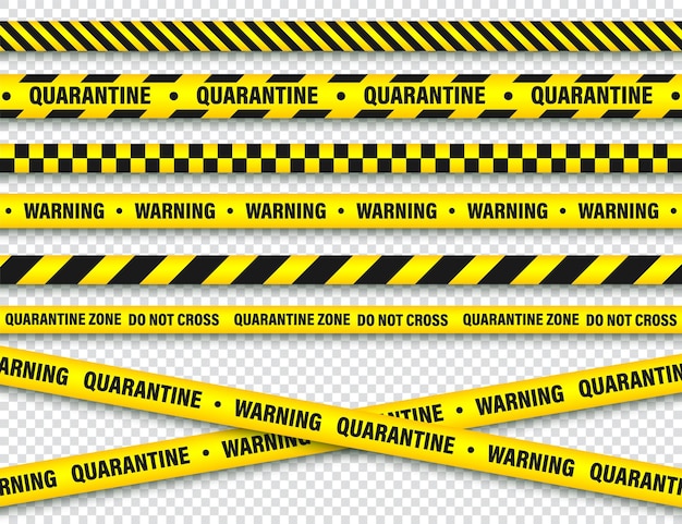 Quarantine zone warning tape novel coronavirus outbreak global lockdown coronavirus danger stripe