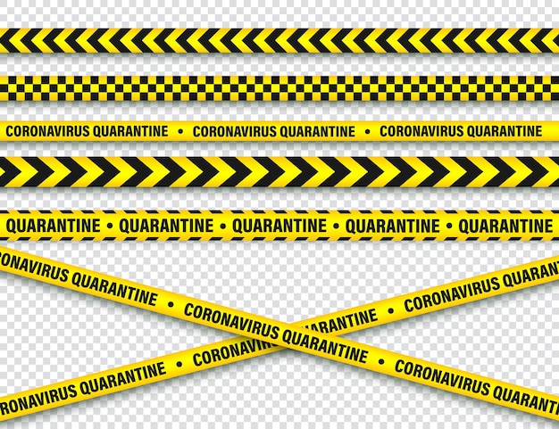 Quarantine zone warning tape novel coronavirus outbreak global lockdown coronavirus danger stripe