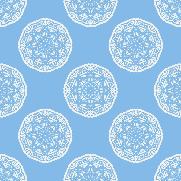 Quatrefoil geometric seamless pattern background vector illustration in mint blue soft turquoise color and white