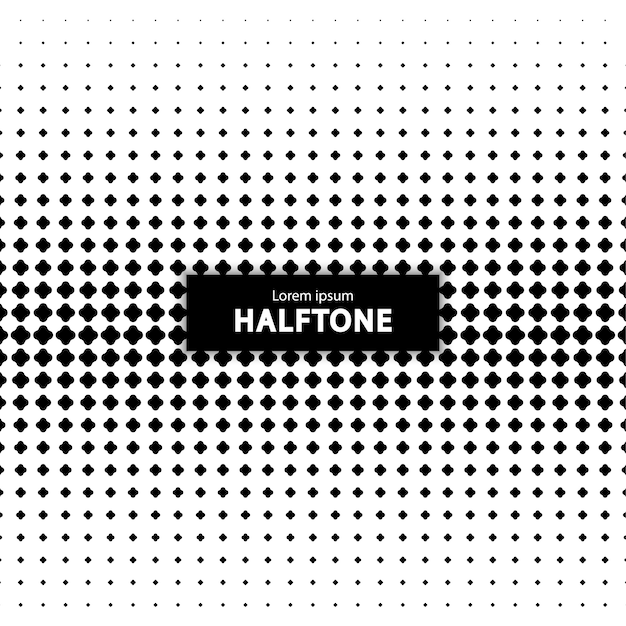 Quatrefoil halftone background