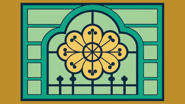 Quatrefoil motifs in decorative ironwork cover the windows lending a traditional old world charm to