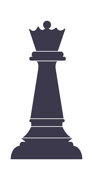 Vector queen chess icon vector illustration