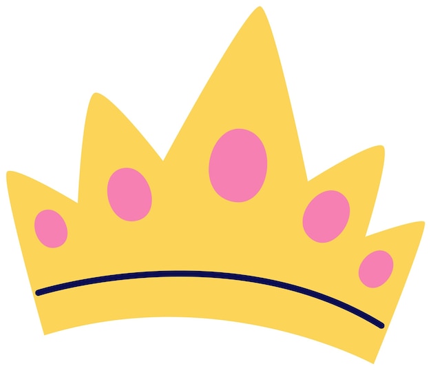 Vector queen crown hand drawn