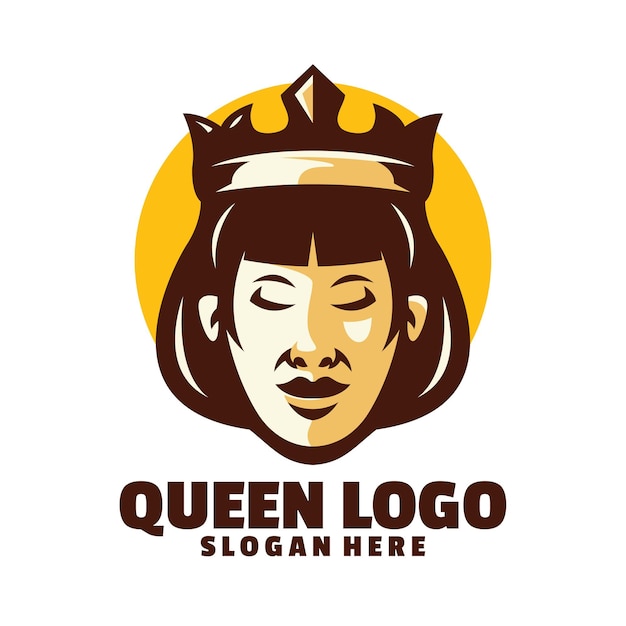 Queen logo template