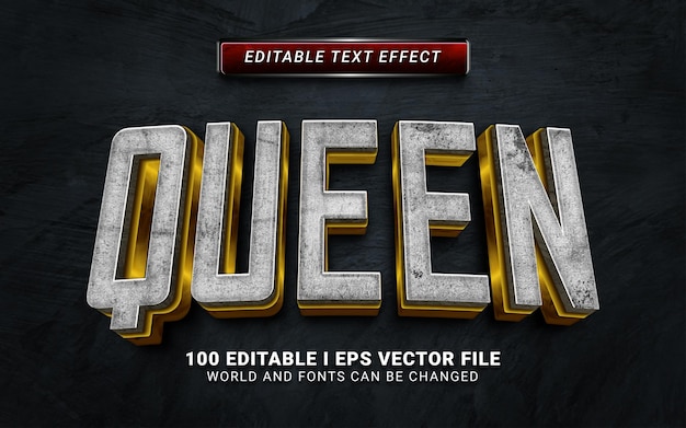 Queen text effect