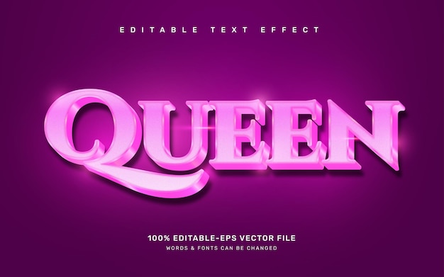 Queen text effect