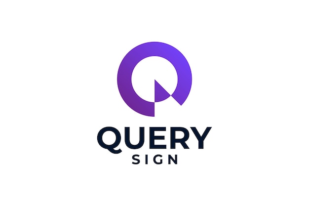 Query q logo vector ontwerpconcept