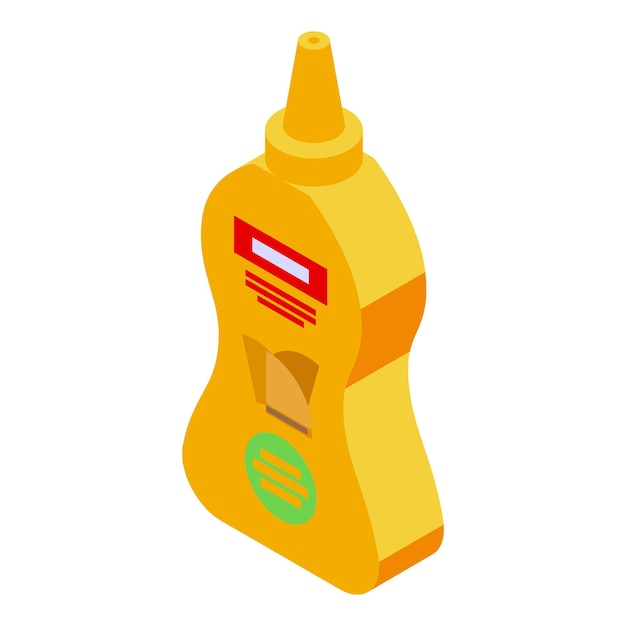 Vector quesadilla sauce bottle icon isometric vector bread vegetable