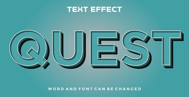 Quest editable text effect