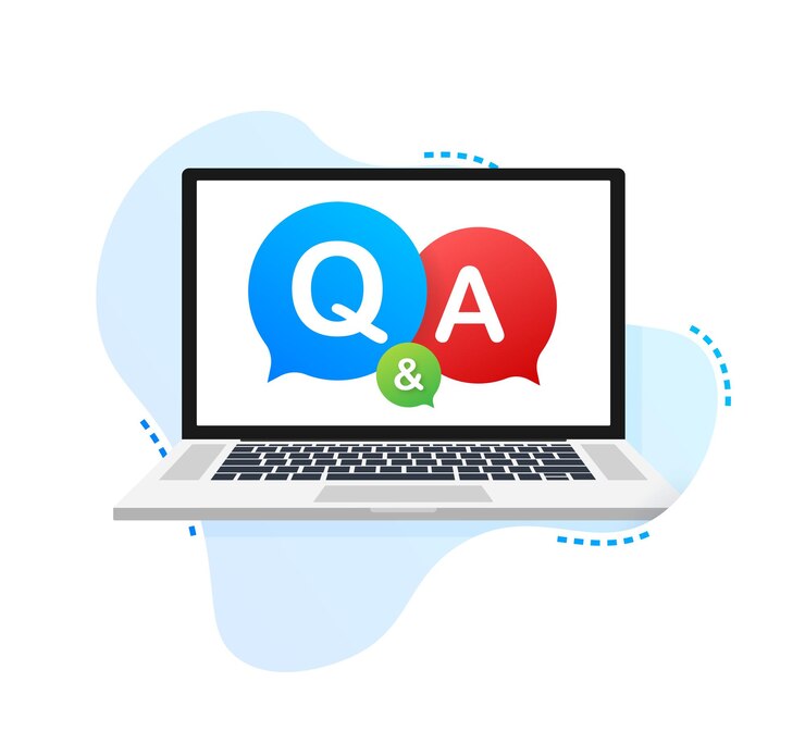 वेक्टर question and answer bubble chat on white background. vector stock illustration.