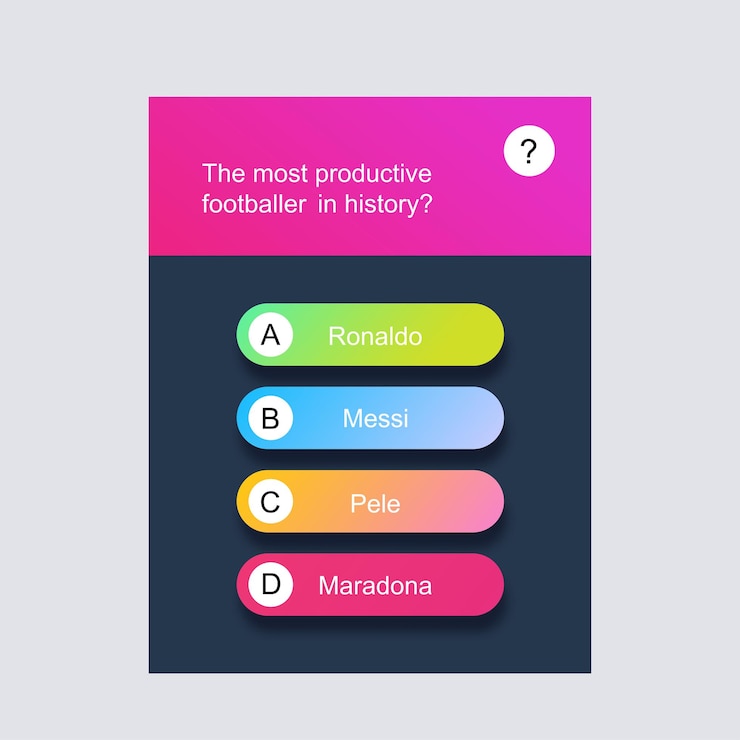 Vector question and answers vector neon style