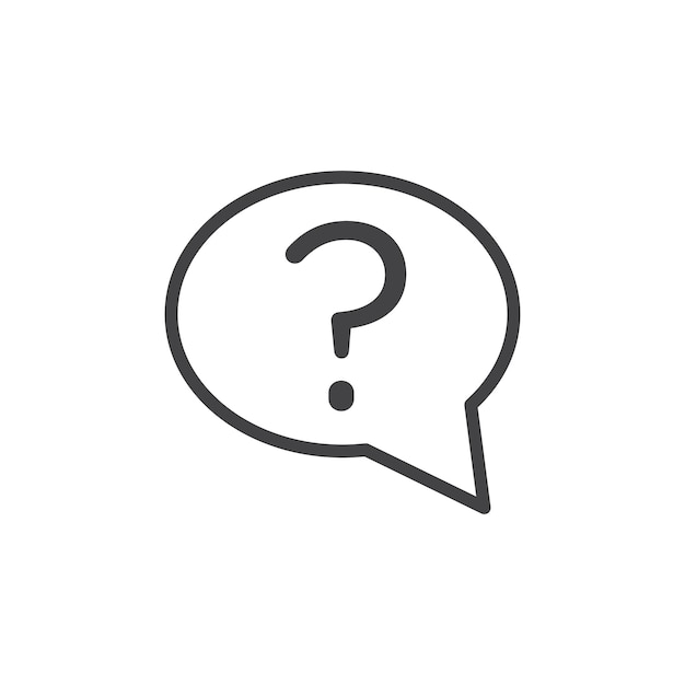 質問アイコンの記号 記入されたスタイル