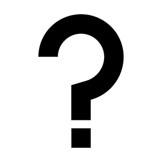 Question mark icon vector