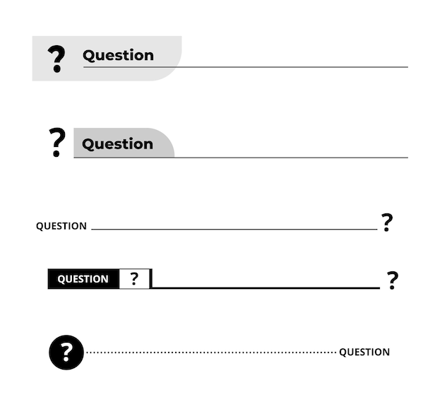 Vector question mark symbol vector illustration