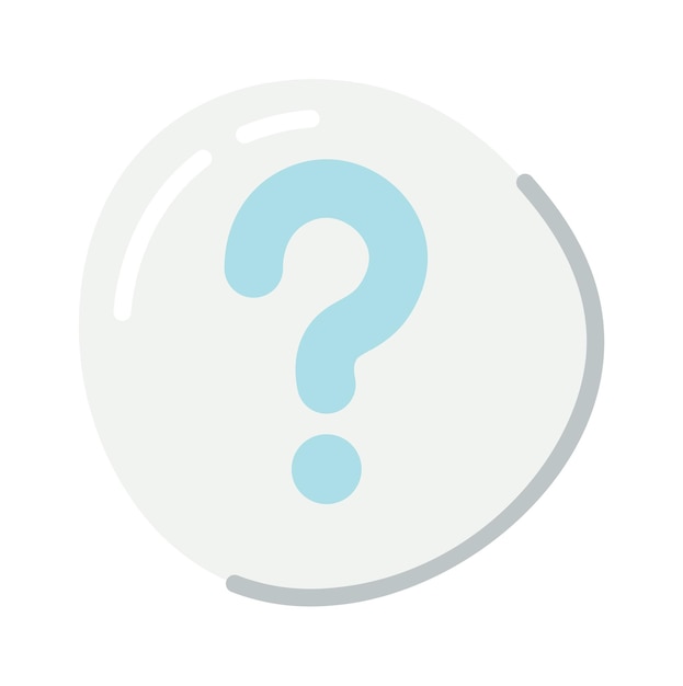 Vector question sign knob design element vector illustration