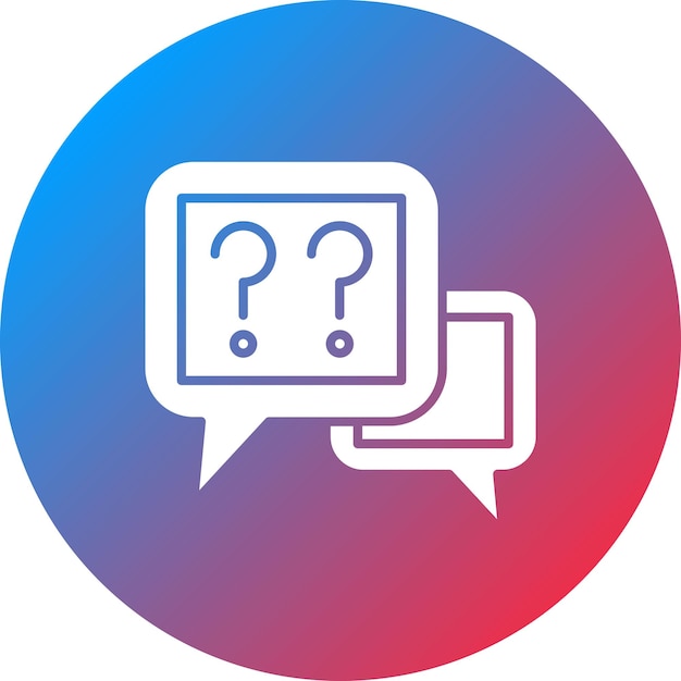 Questions icon vector image Can be used for Project Management