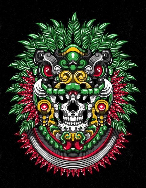 Vector quetzalcoatl warrior aztec design
