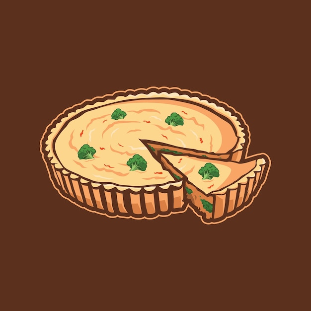 Quiche afbeelding ontwerp