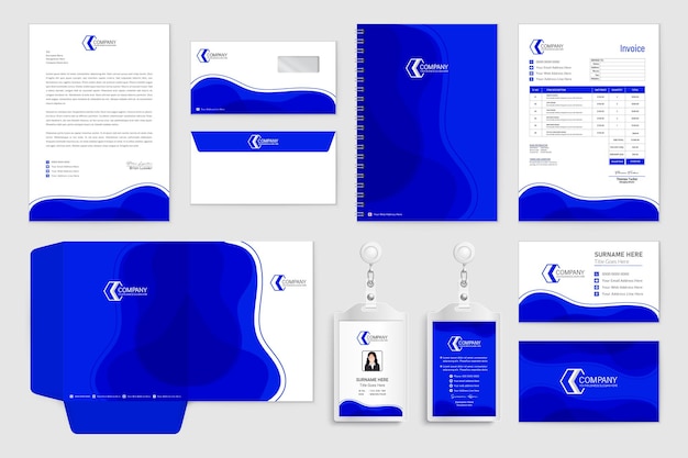 Quick and easy templates for brand identity package hitech graphics professionals